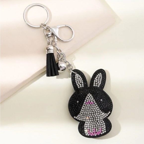 Accessories - Rhinestone Bunny Keychain